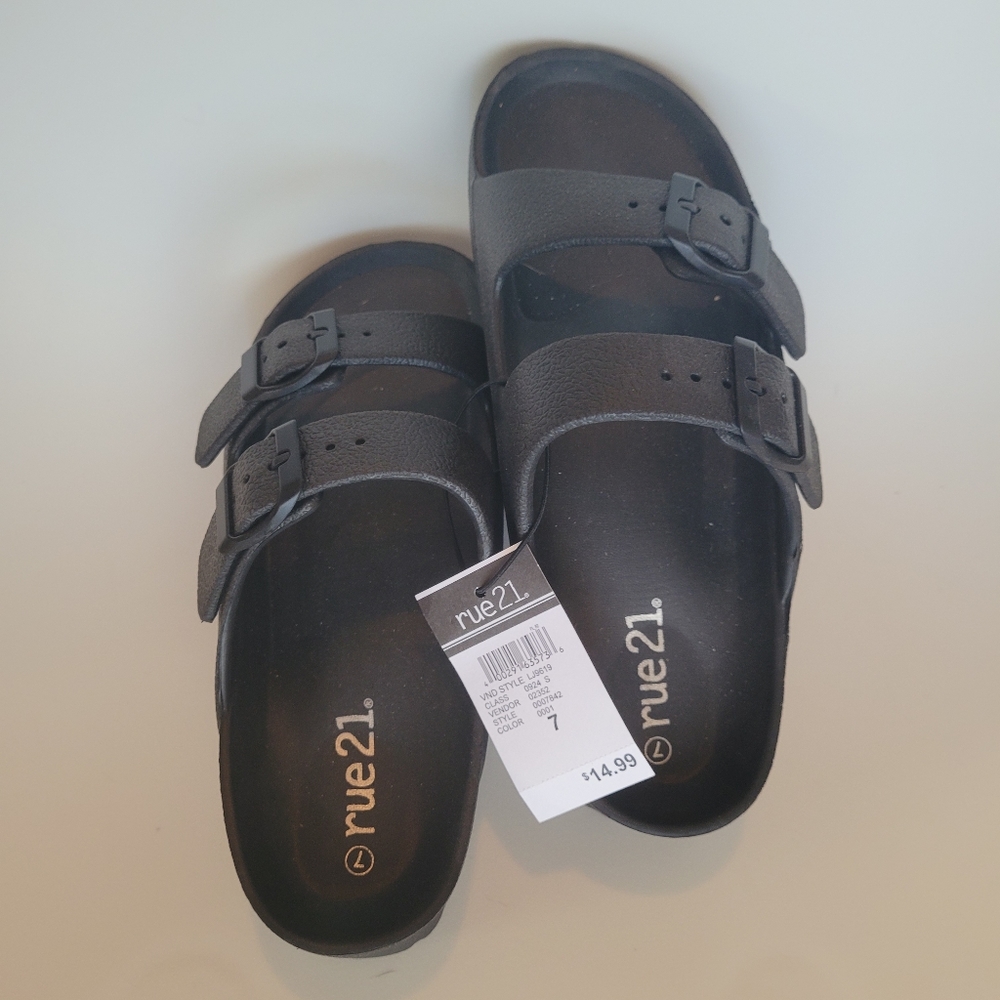 3/$21 Black Sandals
